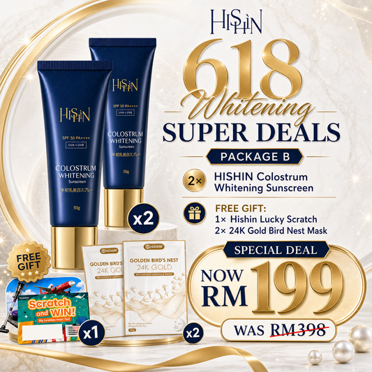 HISHIN 618 Whitening Super Deals - Package B Good Things in Pairs RM199